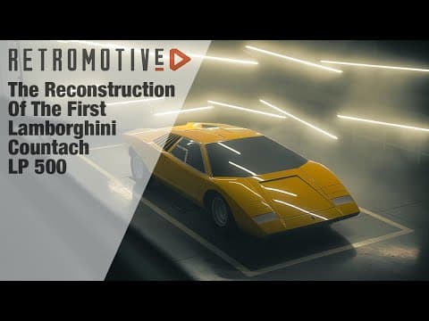 The reconstruction of the first Lamborghini Countach LP 500