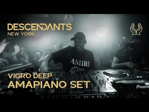 Vigro Deep - amapiano DJ set, US debut in New York