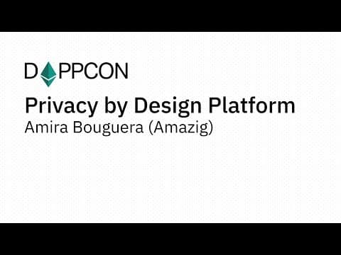 10 Privacy by Design Platform - Amira Bouguera (Amazig)
