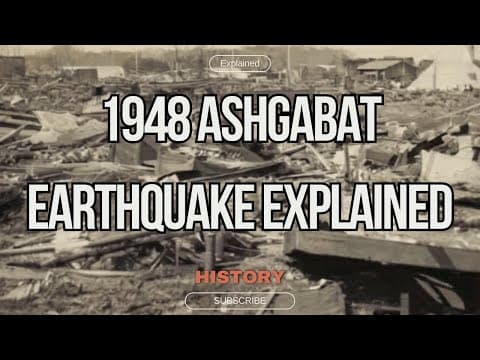 The 1948 Ashgabat earthquake