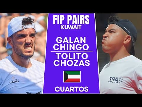 QUARTERFINALS | Galan & Chingotto VS Tolito Aguirre & Chozas | KUWAIT | FIP WORLD CUP P…