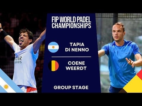 TAPIA/DI NENNO VS COENE/WEERDT - WORLD PADEL CHAMPIONSHIPS 2024 - HIGHLIGHTS (MATCH 2)