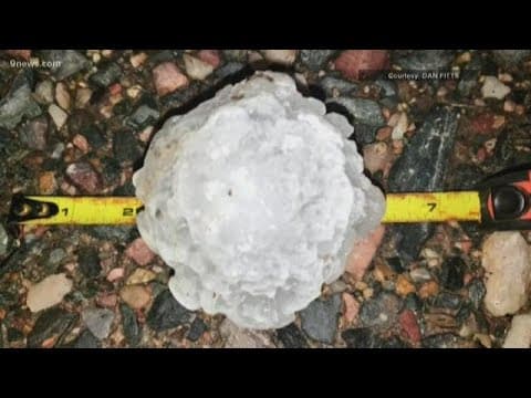 The record Bethune, Colorado hail