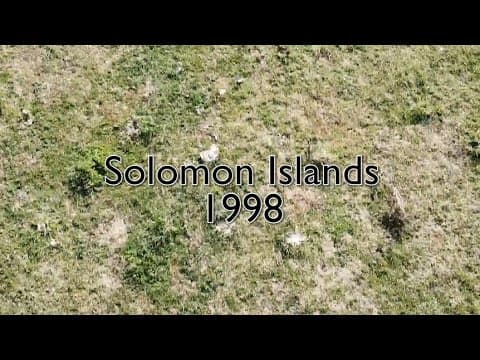 Visit to a Solomon Islands village school, 1998