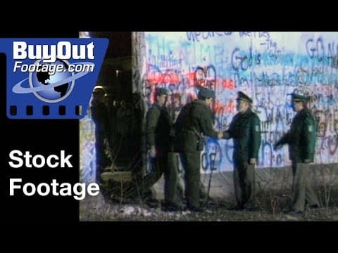 Fall of the Berlin Wall 1989 | Stock Footage