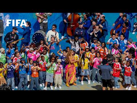 A halftime show at the World Cup final