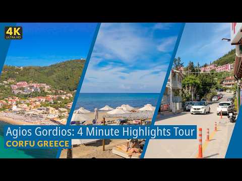 Agios Gordios Corfu: 4 Minute Beach and Resort Quick Tour 🇬🇷
