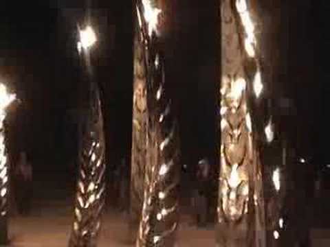 Burning Man 2005 at night