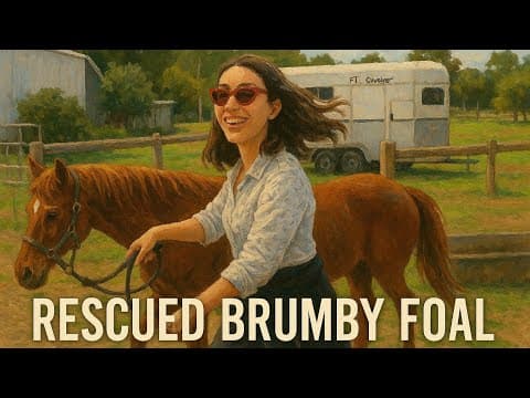 Rescued Brumby Foal from Central Australian Desert | Save Brumbies @Mr.E.Kolesnikov