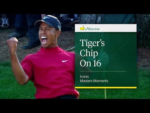 Tiger’s Chip on 16 — 2005 Masters