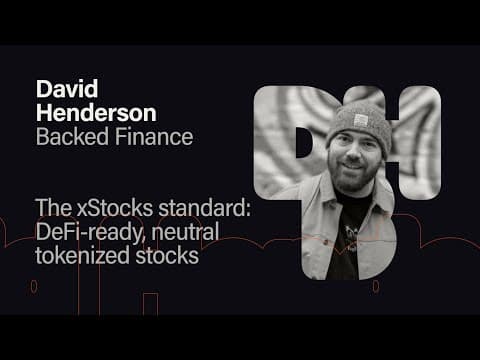 The xStocks standard: DeFi-ready neutral tokenized stocks - David Henderson