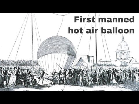 15th October 1783: First manned hot air balloon flight conducted by Jean-François Pilâtre de Rozier