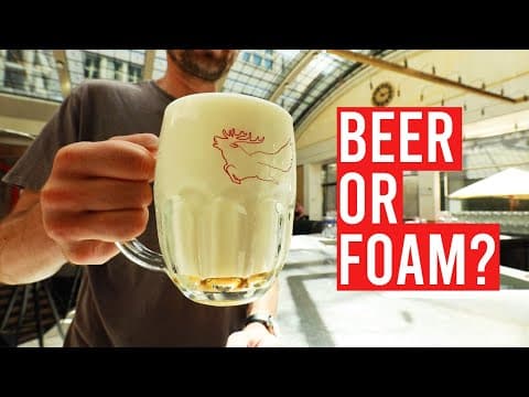 Why does beer in Europe have huge foam head? (Honest Beer Guide)