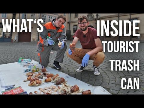 WHAT'S INSIDE TOURIST TRASH CAN (Honest Guide)
