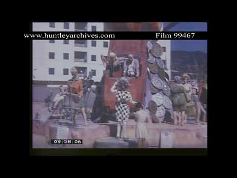 Ibiza holiday in 1966. Archive film 99467