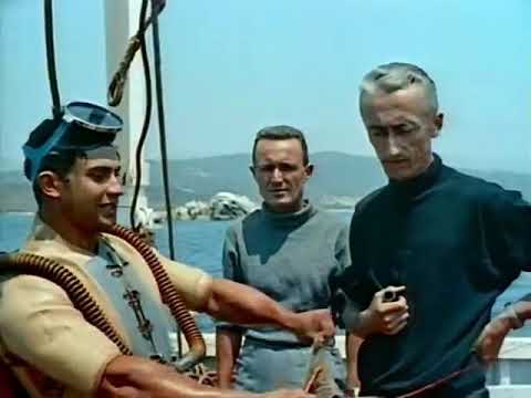 Jacques Cousteau = Žak Kusto 1956. godine : ,,Le Monde du silence = Svet tišine." Francuski zvuk.