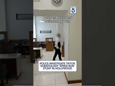 Police investigate the TikTok Scientology "speed run" (KTLA)