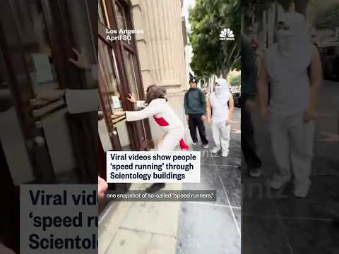 Viral videos show people 'speed running' Scientology buildings (NBC)