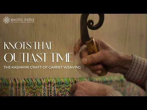The Art and Process of Kashmiri Carpet Weaving.
