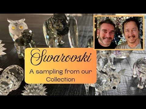Swarovski crystal animal figurines