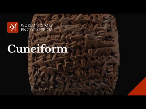 Cuneiform: the earliest writing
