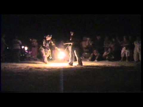 Sick Drum & Bass Fire Dancing @ Burning Man 2001