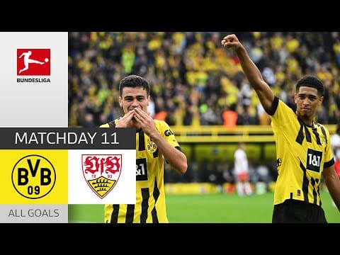 Bellingham and Reyna score in Dortmund 5-0 Stuttgart