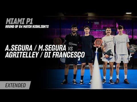 Miami Premier Padel P1 A.Segura / M.Segura vs. Agritelley / Di Francesco (R64 Highlight)