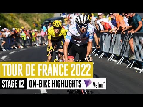Incredible crowds on Alpe d’Huez | Tour de France 2022 Stage 12 on-bike highlights