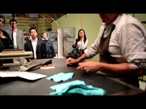 Hermes couture expo 2013.How to make gloves Master-class.