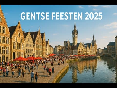 ✨ De Magie van de Straten van Gent tijdens de Gentse Feesten 2025 ✨