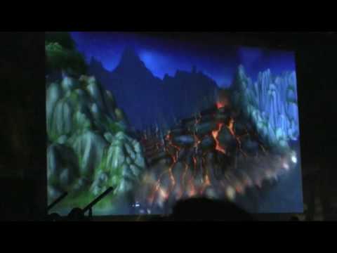 The Cataclysm nerdscream, filmed from the floor