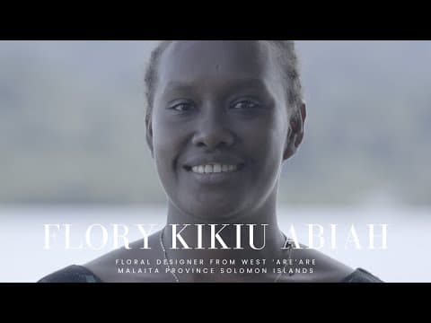 Travel Solomon Islands | Flory Kikiu Abiah from passion to hired wedding and event floral decoration
