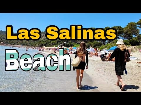 Las Salinas Beach Ibiza |Playa de Ses Salines |Summer 2022 in Ibiza |The longest Beach in Ibiza