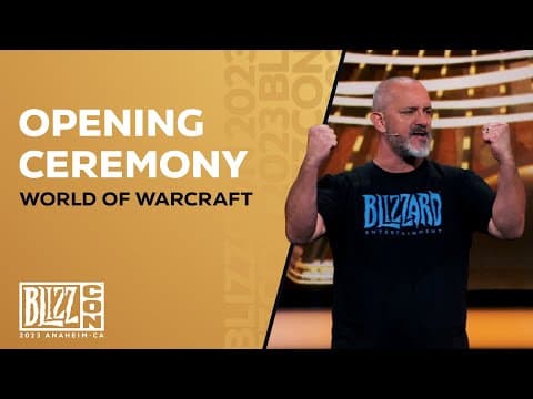 BlizzCon 2023, the Warcraft segment