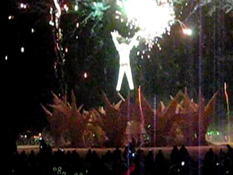 The Man Burns with fireworks - 2009