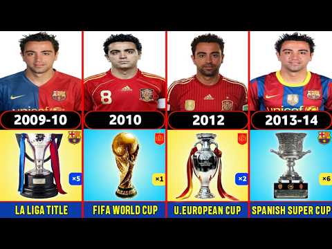 👑 Xavi Hernandez Career Glory | Every Trophy He Won!