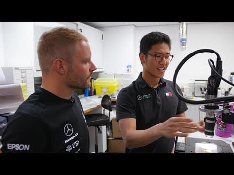 Valtteri Checks In With the PETRONAS Interns in Brackley!