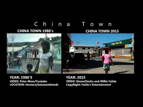 The old and new face of Chinatown, Honiara