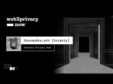 Onchain Privacy Now - Kassandra