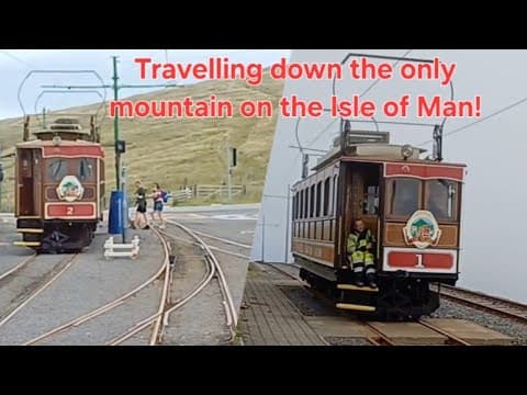 A Cab Ride Down The Snaefell Mountain Railway.