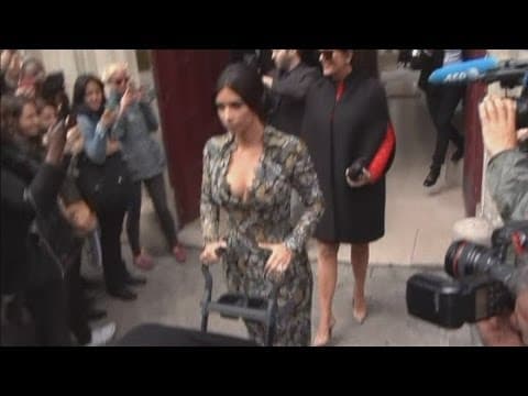 Kim Kardashian Wears Plunging Dress for Brunch With Kanye and North