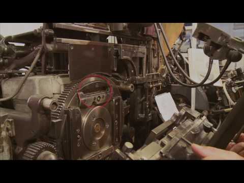 La linotype en action