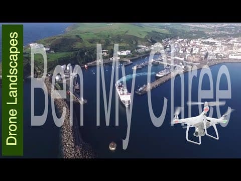 Douglas and the Ferries inc Ben-My-Chree and Manannan - Isle of Man by Drone