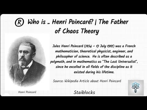 ®️ Who is .. Henri Poincaré? | The Father of Chaos Theory
