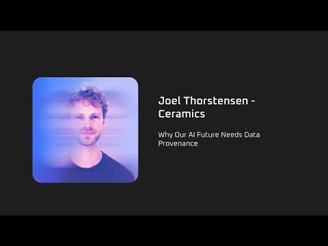 Why Our AI Future Needs Data Provenance - Joel Thorstensen