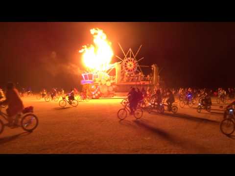 The Mayan Warrior enters the playa - 2016