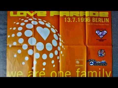 The Love Parade - Berlin - Germany - 1996 - VHS FOOTAGE (Part 2 - The Extended Edit) !!!