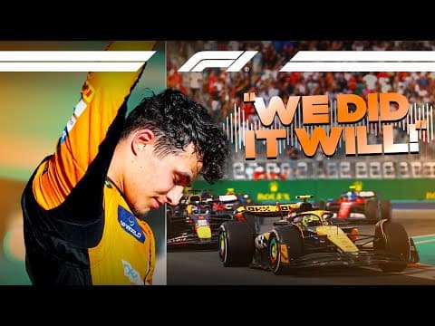 Lando Norris’ First F1 Win Through Team Radio | 2024 Miami Grand Prix