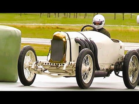 Once the FASTEST CAR on the Planet - 21.5 Liter LIGHTNING BENZ in Racing Action